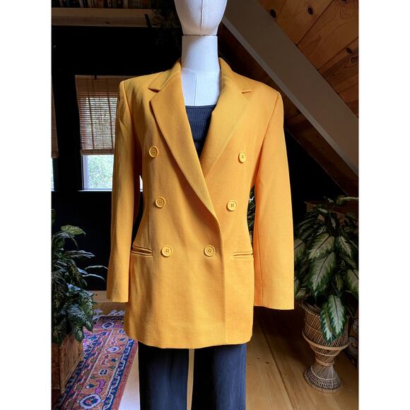 Vintage Wool Blazer Italy Mustard - Picture 5 of 5